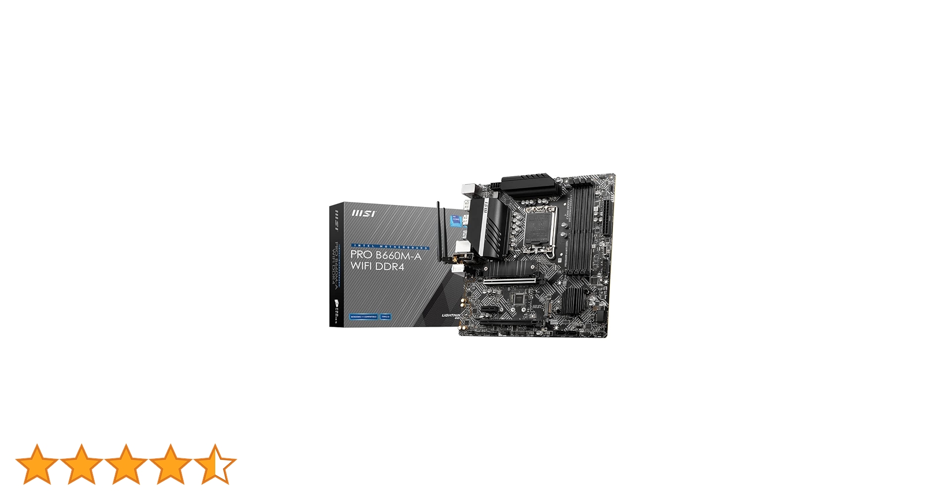 マザーボード MSI B660M-A WIFI DDR4 LGA1700 PRO B660M-A WIFI DDR4 Motherboard M-ATX - Intel 12th Gen